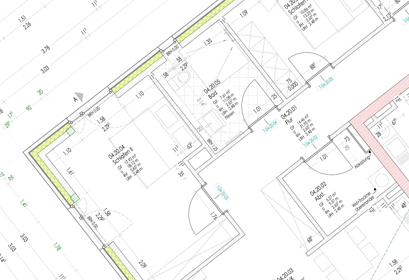 Neubau 6 MFH (35 WE + Tiefgarage), Oldenburg-Eversten - Ausführungsplanung