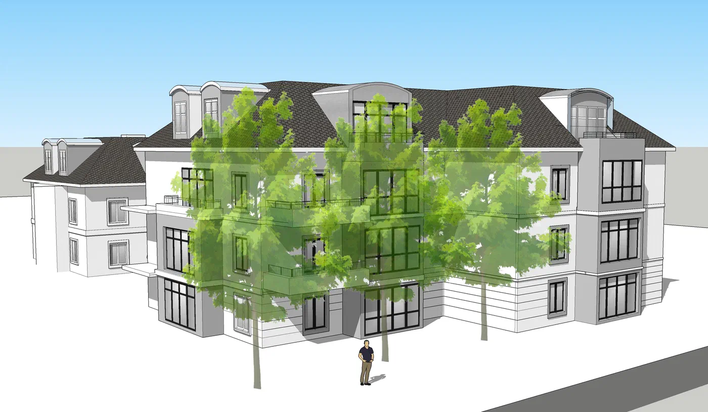 Neubau 2 MFH (9 WE + Gewerbe + Tiefgarage), Oldenburg-Donnerschwee
